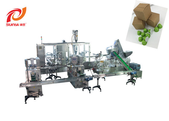 Linha de produção automática completa máquina de embalagem de enchimento do pó de Nespresso